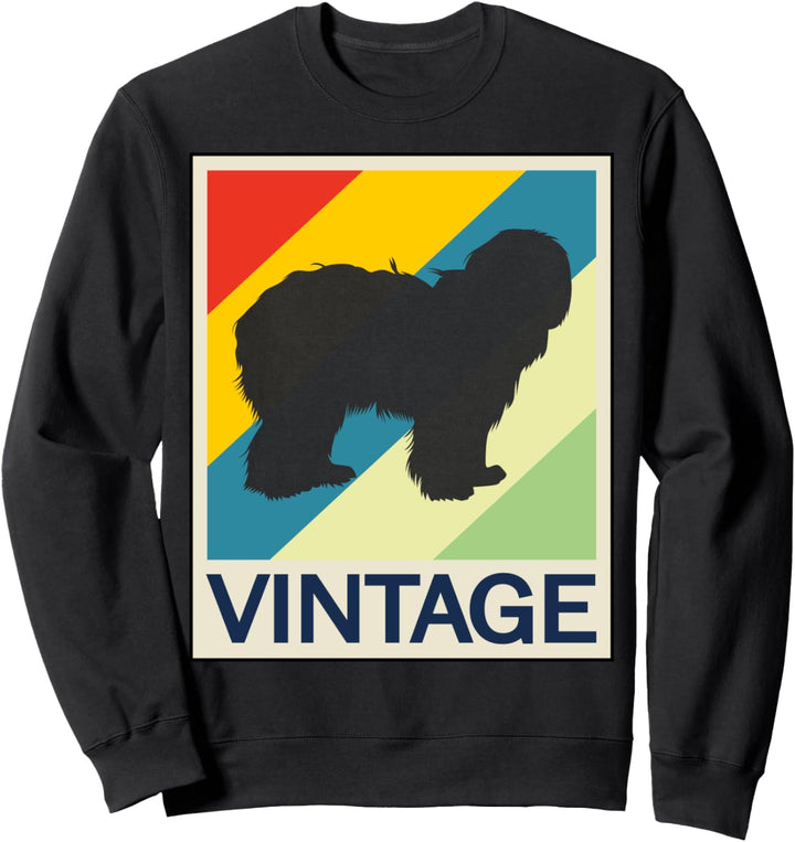 Berger des Pyrenees Pyrenäenschäferhund Vintage Retro Hunde Sweatshirt