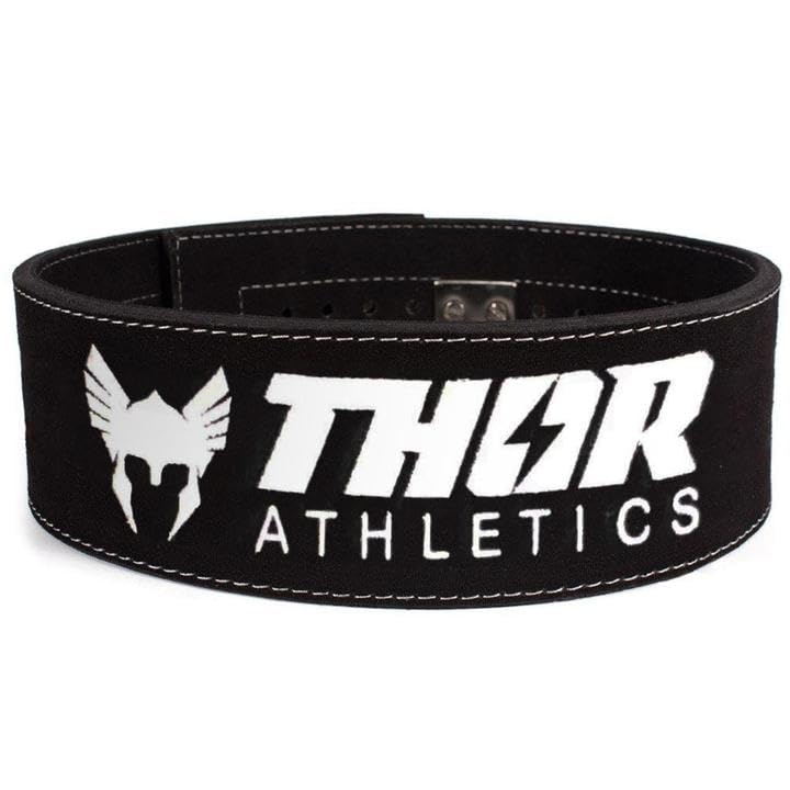 Thor Athletics Gewichthebergürtel Leder mit Schnalle, Gürtel für Gewichtheben, Powerlifting, Bodybui