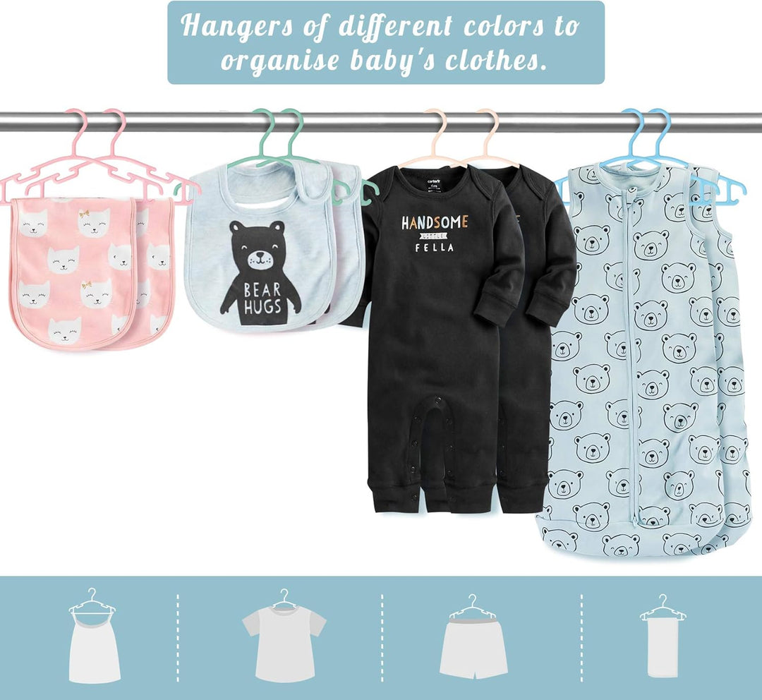 ilauke Kleiderbügel Kinderkleiderbügel 36 STK. Baby Kleiderbügel Hangers Aufbewahrung Kleiderbuegel