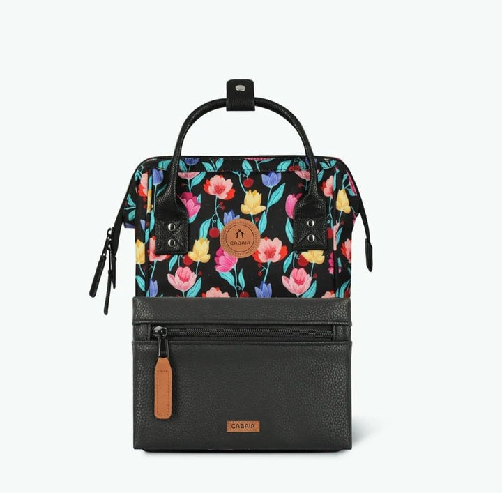 Cabaïa - Unisex - Rucksack - Adventurer - Genoa - Small S Black Graphic Flower, S Black Graphic Flow
