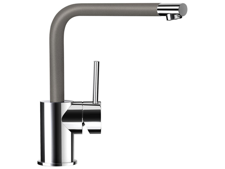 Schock 523000SIL Küchenarmatur Nimbus Silverstone – Hochdruck Armatur CRISTADUR mit Festauslauf und
