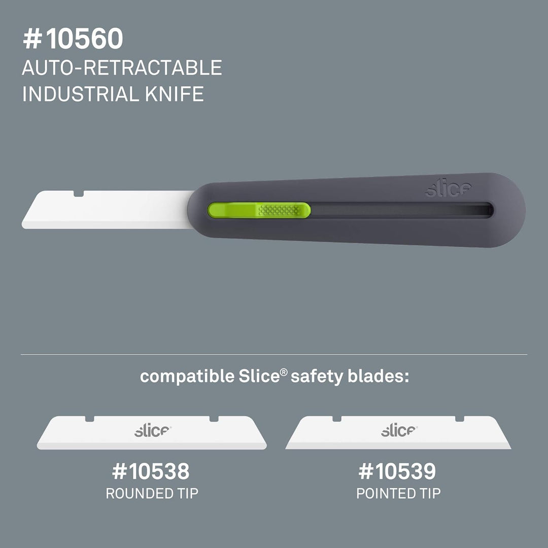 Slice 10560 | Industrie-Cuttermesser mit automatischem Klingenrückzug | robuster Griff aus glasfaser