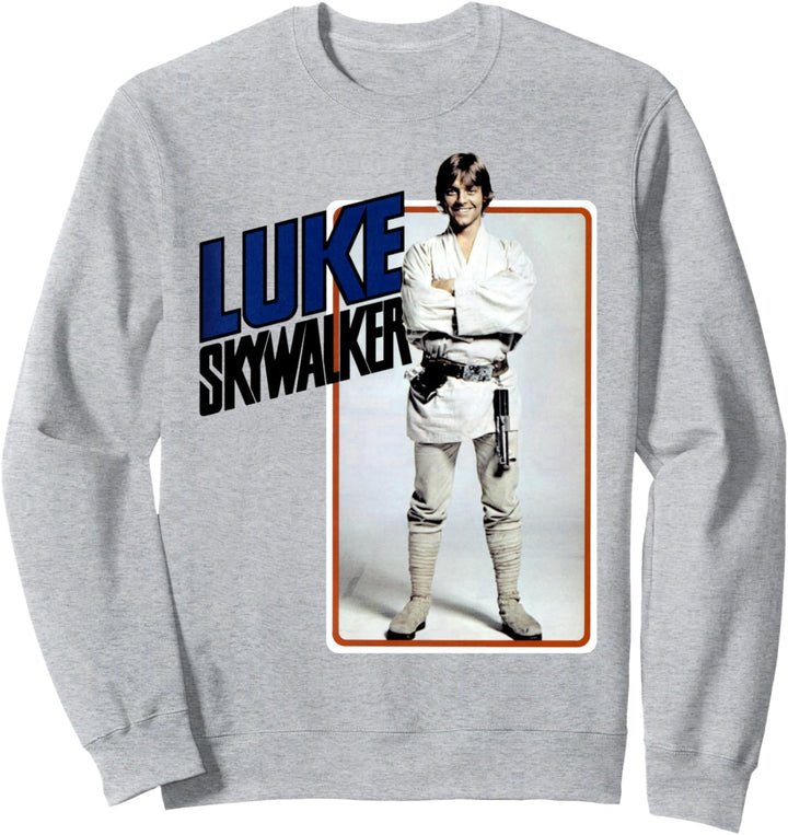 Star Wars Luke Skywalker Name Text Rounded Portrait Sweatshirt