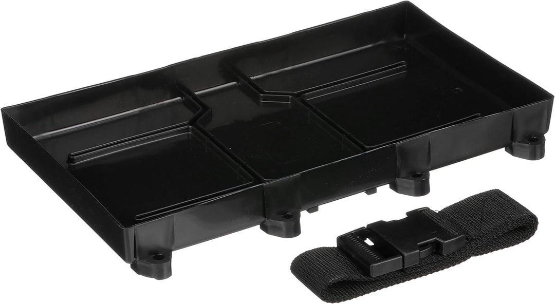 Seachoice Battery Tray with Hold Down Strap, Group 29/31,Black