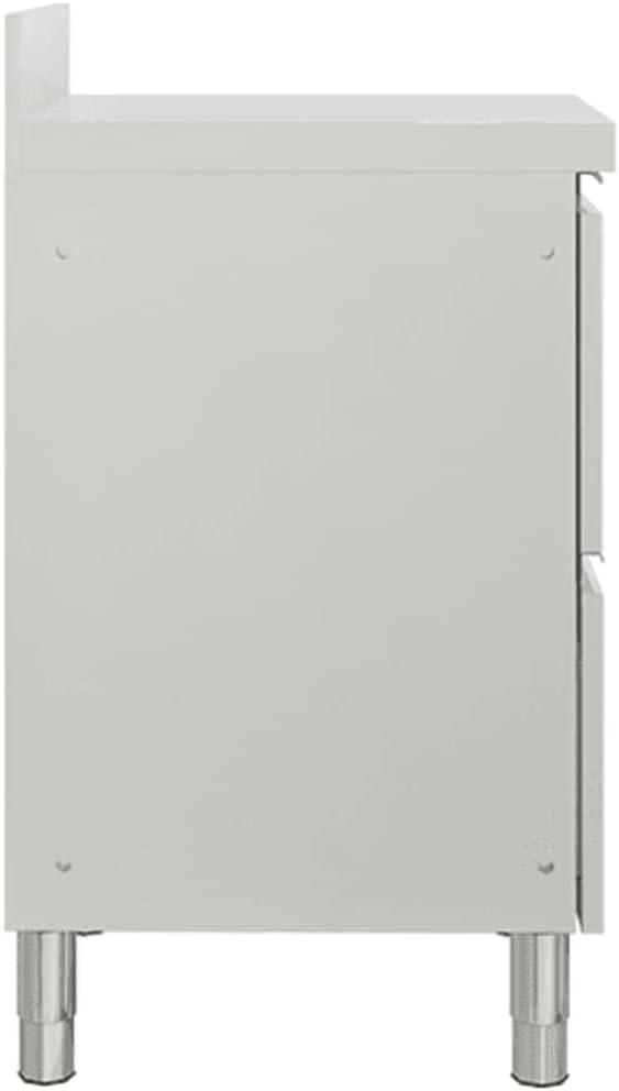 Küchenschrank mit 2 Schubladen Edelstahl 50 x 60 x (95-96) cm mit 2 Schubladen, 50 x 60 x (95-96) cm
