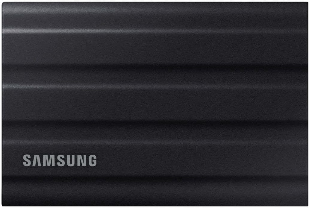 Samsung Portable SSD T7 Shield, 2 TB, USB 3.2 Gen.2, 1.050 MB/s Lesen, 1.000 MB/s Schreiben, Robuste