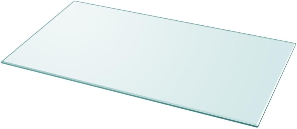 vidaXL Tischplatte Gehärtetes Glas 1200x650mm Glasplatte für Esstisch Tisch 120 x 65 cm Transparent,