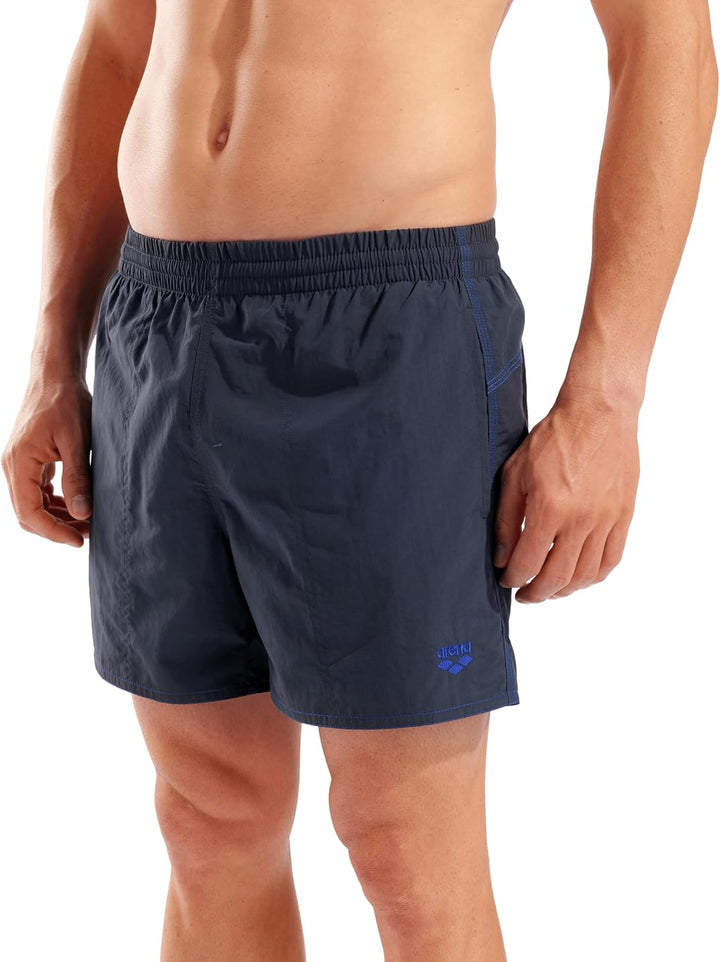 Arena Herren Bywayx R Swim Trunks L Asphalt-neon Blue, L Asphalt-neon Blue