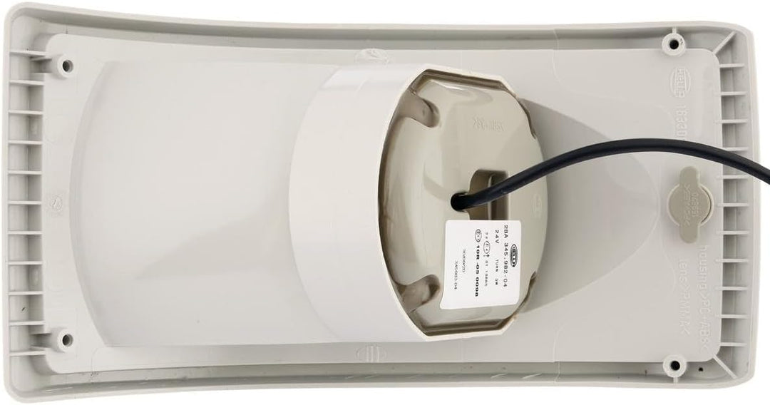 HELLA - Blinkleuchte - LED - 24V - Einbau/Schraubanschluss - Lichtscheibenfarbe: glasklar - Kabel: 5