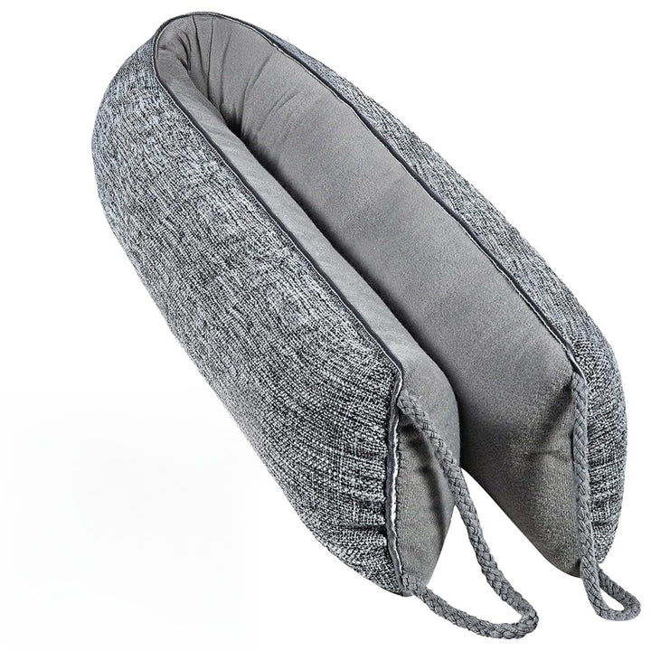 Schwerer Türzugstopper, 91 cm Grauer Stoff Türzugstopper, Windstopper, Schallschutz, blockiert Licht