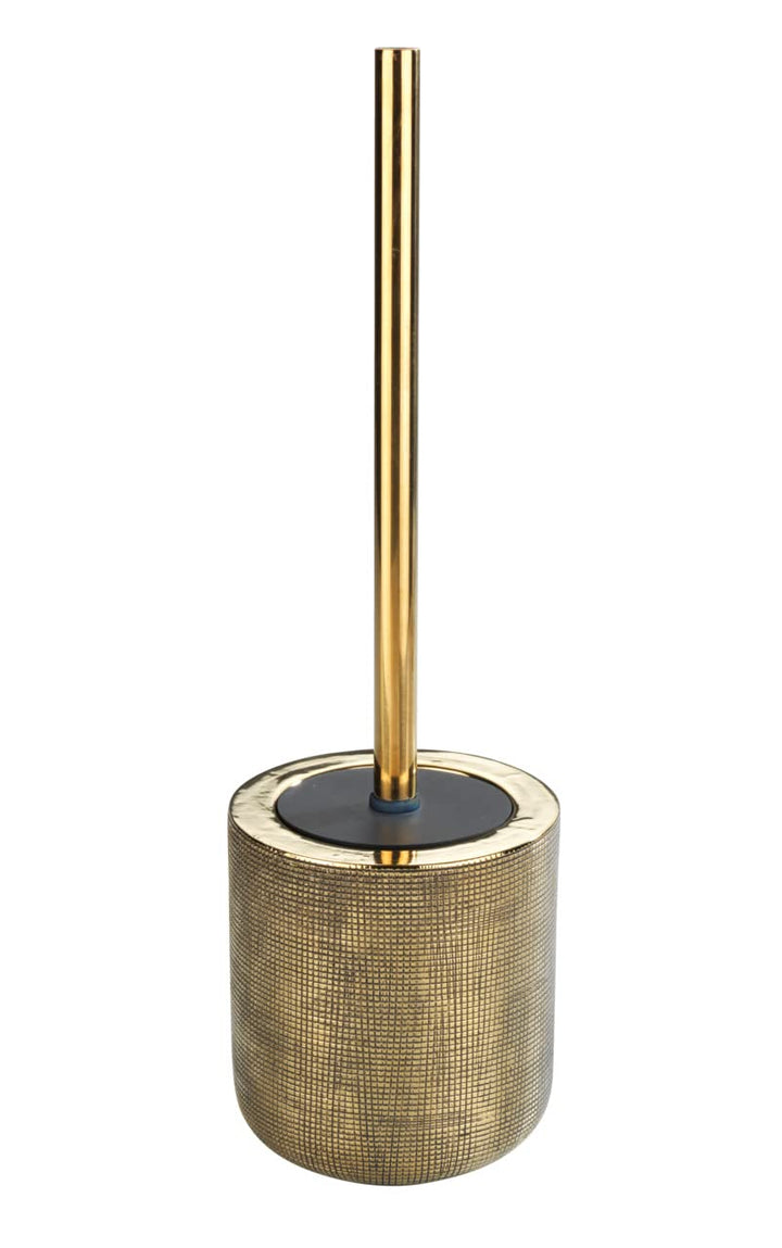 WENKO WC-Garnitur Rivara, hochwertiger Bürstenhalter in elegantem Design aus edler Keramik, handbema