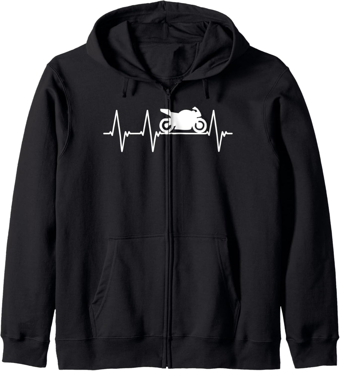 Motorrad Motocross Heartbeat Biker Kapuzenjacke