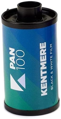 Kentmere 6012368 – Analoges Film, 35 mm, 24 Aufnahmen, Weiss und Schwarz