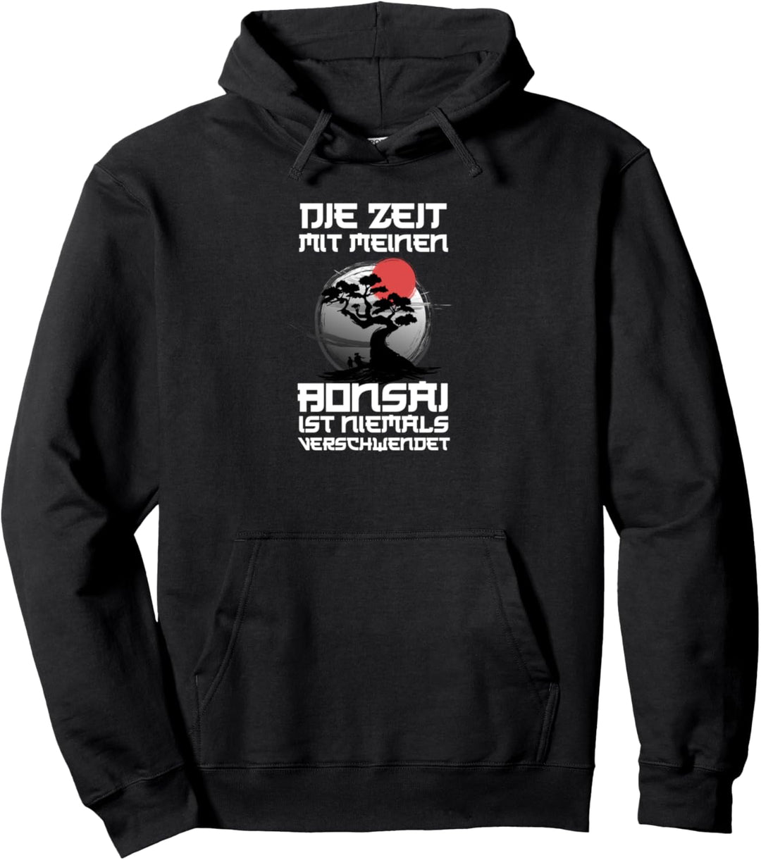 Bonsai Zeit verschwendet Japan Miniatur Baum Garten Pullover Hoodie