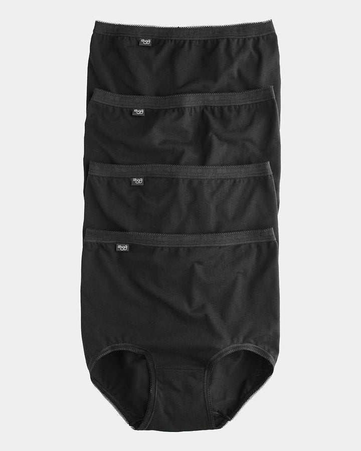 Sloggi Damen sloggi Basic+ Maxi 3P Taillenslip 18 Schwarz, 18 Schwarz