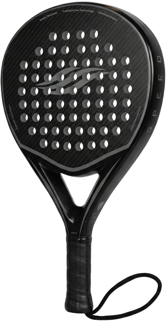 Padel Schläger – Tropfenförmiger Vollcarbon-Rahmen und -Oberfläche | Eva-Schaumkern, leichte und rob