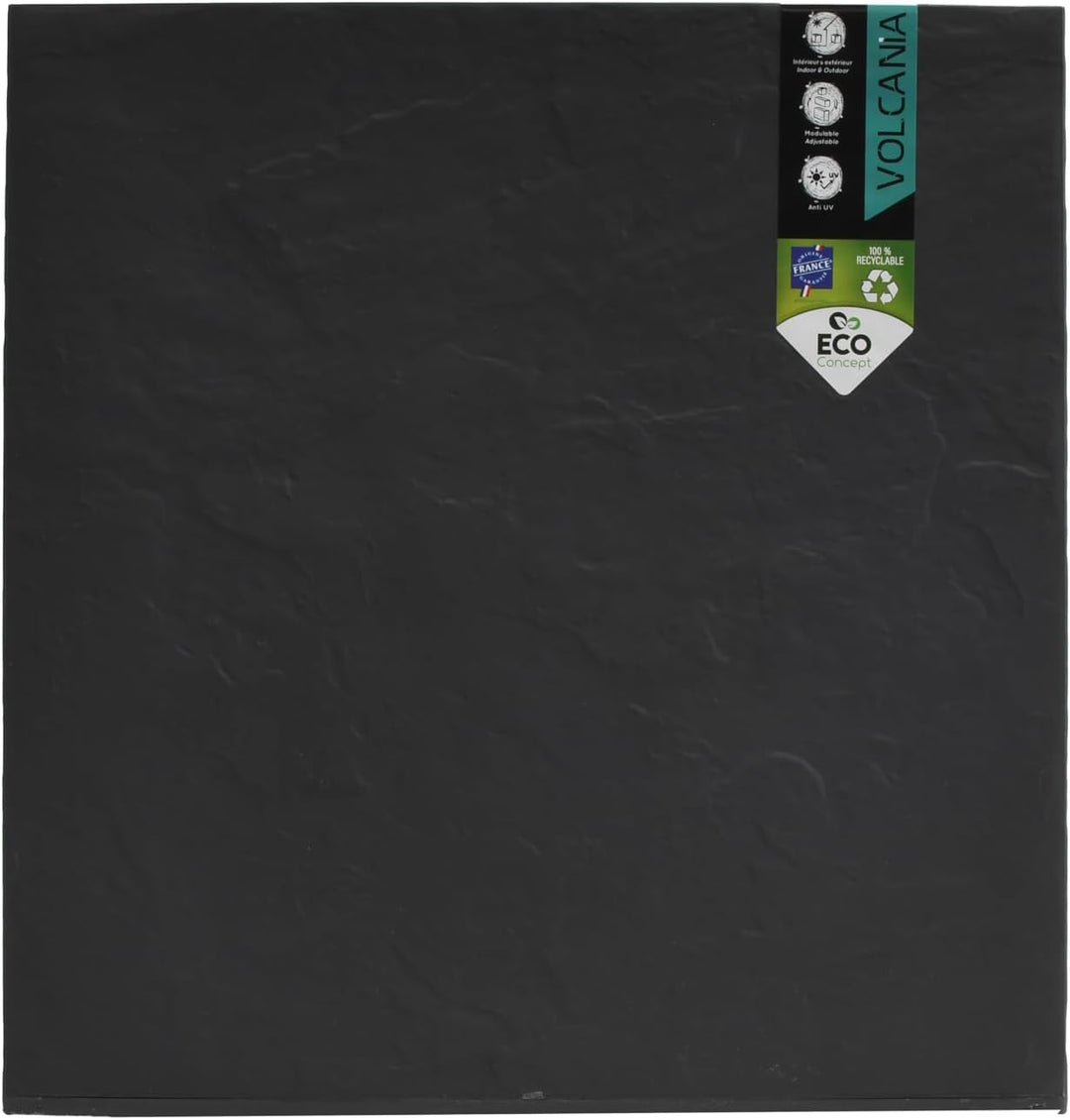 EDA Plastiques Volcania 13730 BR. T SX1 Übertopf, quadratisch, Kunststoff, 40 x 40 x 40 cm Single, S