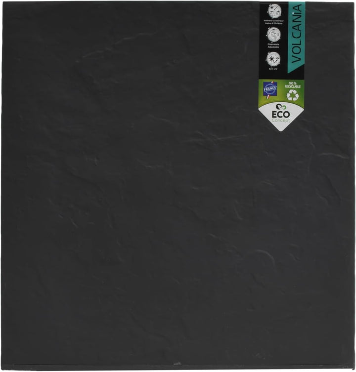 EDA Plastiques Volcania 13730 BR. T SX1 Übertopf, quadratisch, Kunststoff, 40 x 40 x 40 cm Single, S