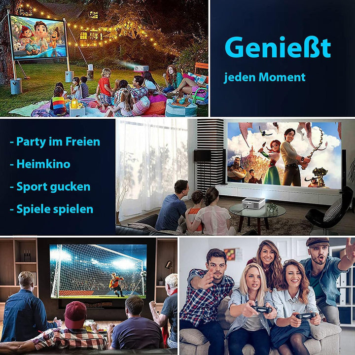 Beamer mit Mediaplayer: LED-Full-HD-Beamer, Native 1080p, 800 ANSI-Lumen, 18.000 lm, Dualband (Heimk
