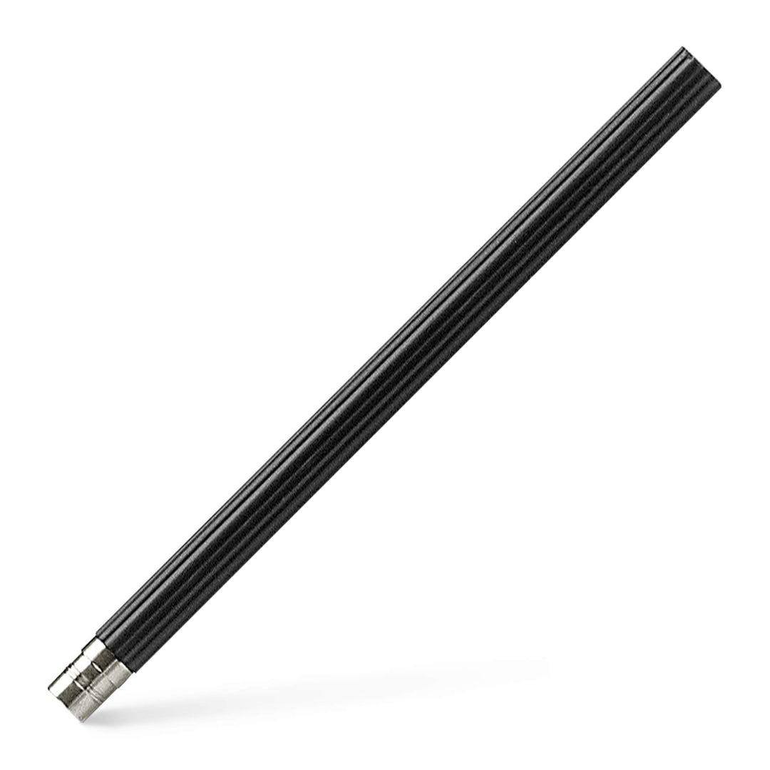Graf von Faber-Castell 118646 - Ersatzbleistifte Perfekter Bleistift, 5 Stück, platiniert, Schwarz