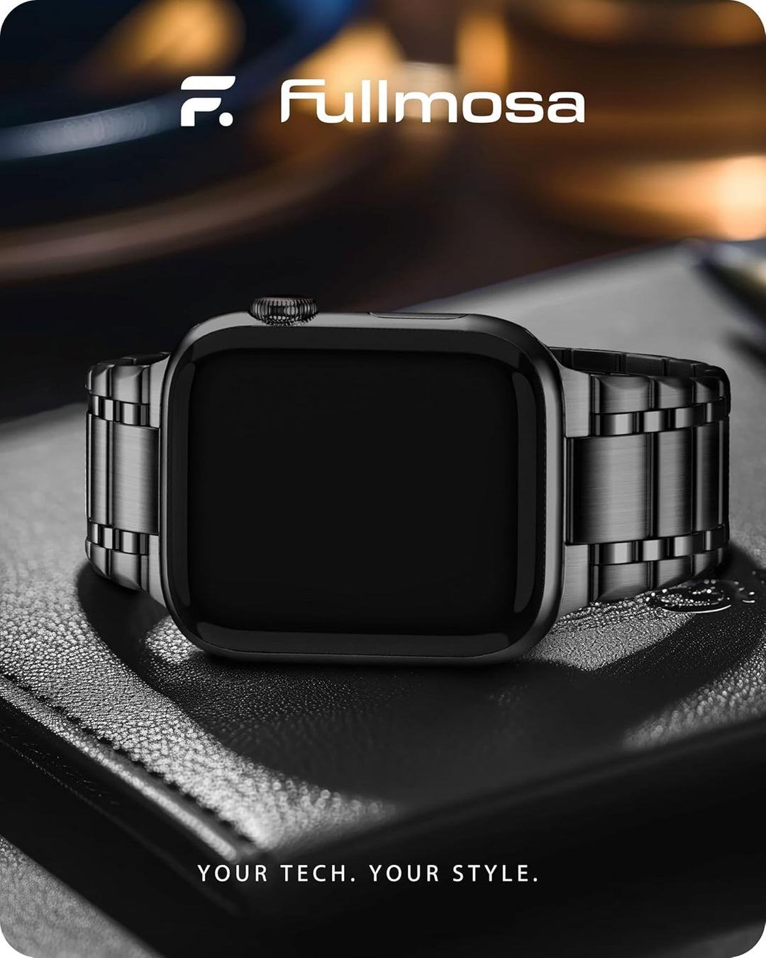 Fullmosa Kompatibel mit Apple Watch Armband 49mm Series Ultra2/Ultra, Edelstahl Apple Watch Ersatzar