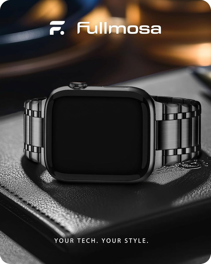 Fullmosa Kompatibel mit Apple Watch Armband 49mm Series Ultra2/Ultra, Edelstahl Apple Watch Ersatzar