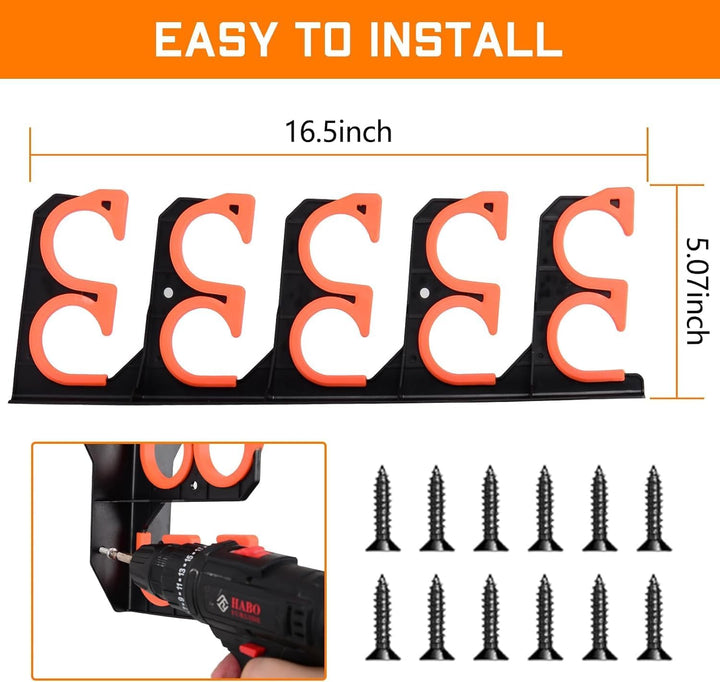 BOOSTEADY Fishing Rod Rack Angelrutenhalter Stangenhalter Angelrutenständer für die Garage, Wandhalt