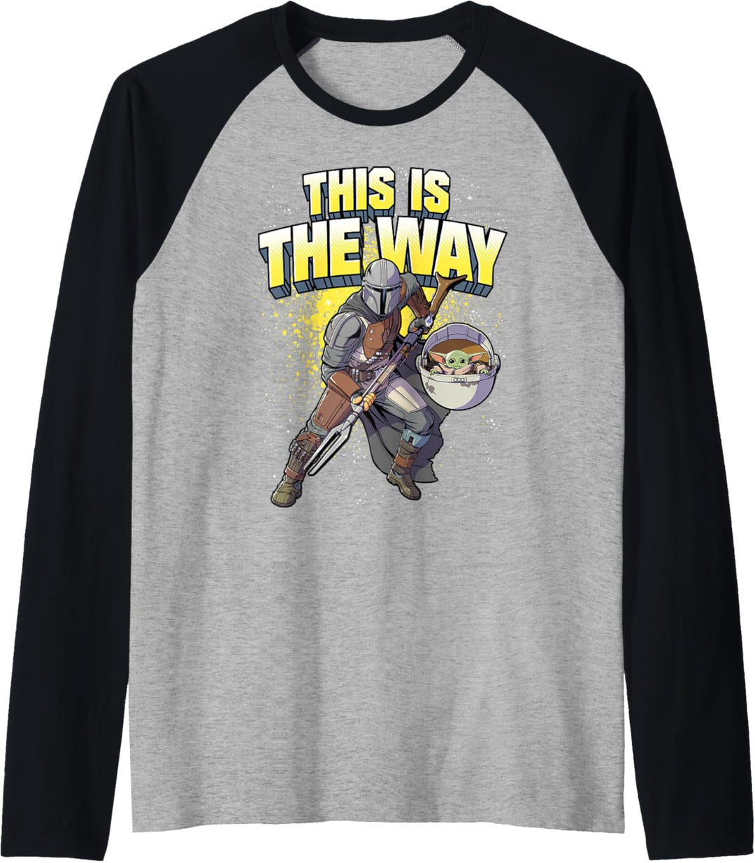 Star Wars: The Mandalorian This Is The Way Action Pose Raglan