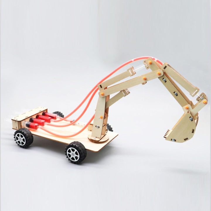 Hydraulikbagger Modell, STEM Spielzeug für, Wissenschaftliches Experiment aus Holz, Lernspielzeug, K