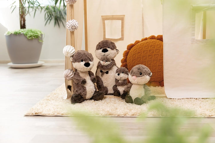 NICI 49150 Kuscheltier Otter Oda 20cm grau schlenkernd-Nachhaltiges Stofftier aus weichem Plüsch, ni