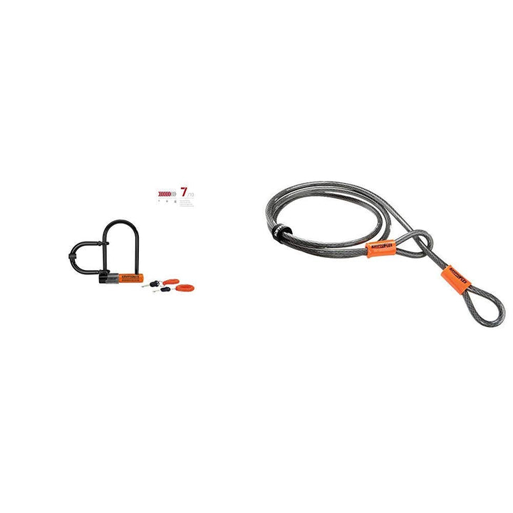 Kryptonite Messenger Mini+ Fahrradschloss inkl. Extender 2017 Kabel & Schlaufenkabel Krypto Flex 120