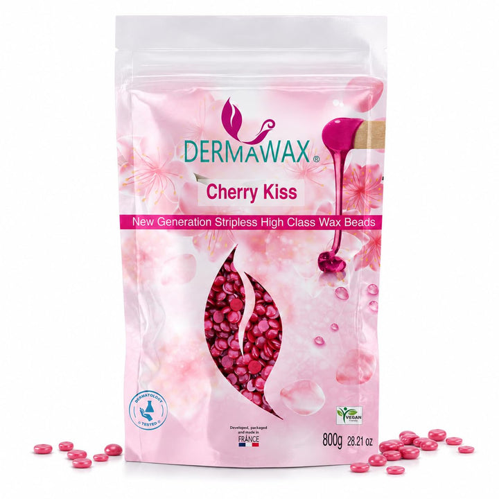 Dermawax Vegan Hartwachs Waxing Perlen zur Haarentfernung Brazilian Waxing Gesicht Intim Beine Bikin