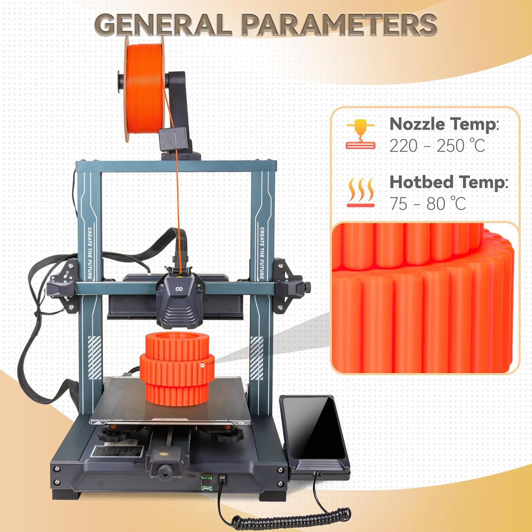 TINMORRY PETG 3D Drucker Filament Bundle, PETG Filament 1,75 mm, Rapid PETG-Eco 3D Drucker Filament,