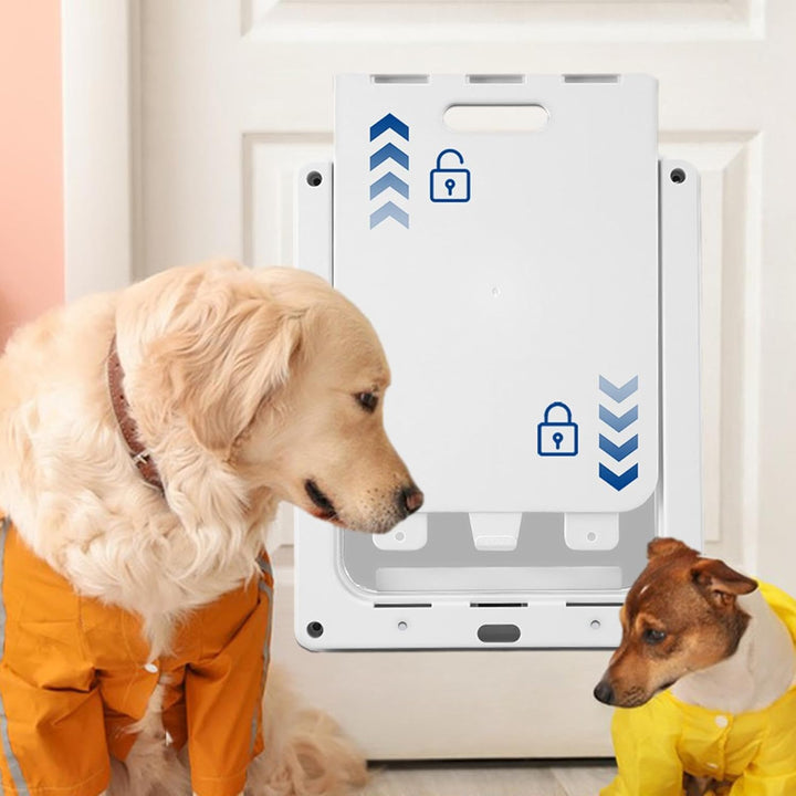 Hundetür mit Schiebeverriegelung, Hundetür für grosse Hunde | Langlebige, wetterfeste Haustiertür |