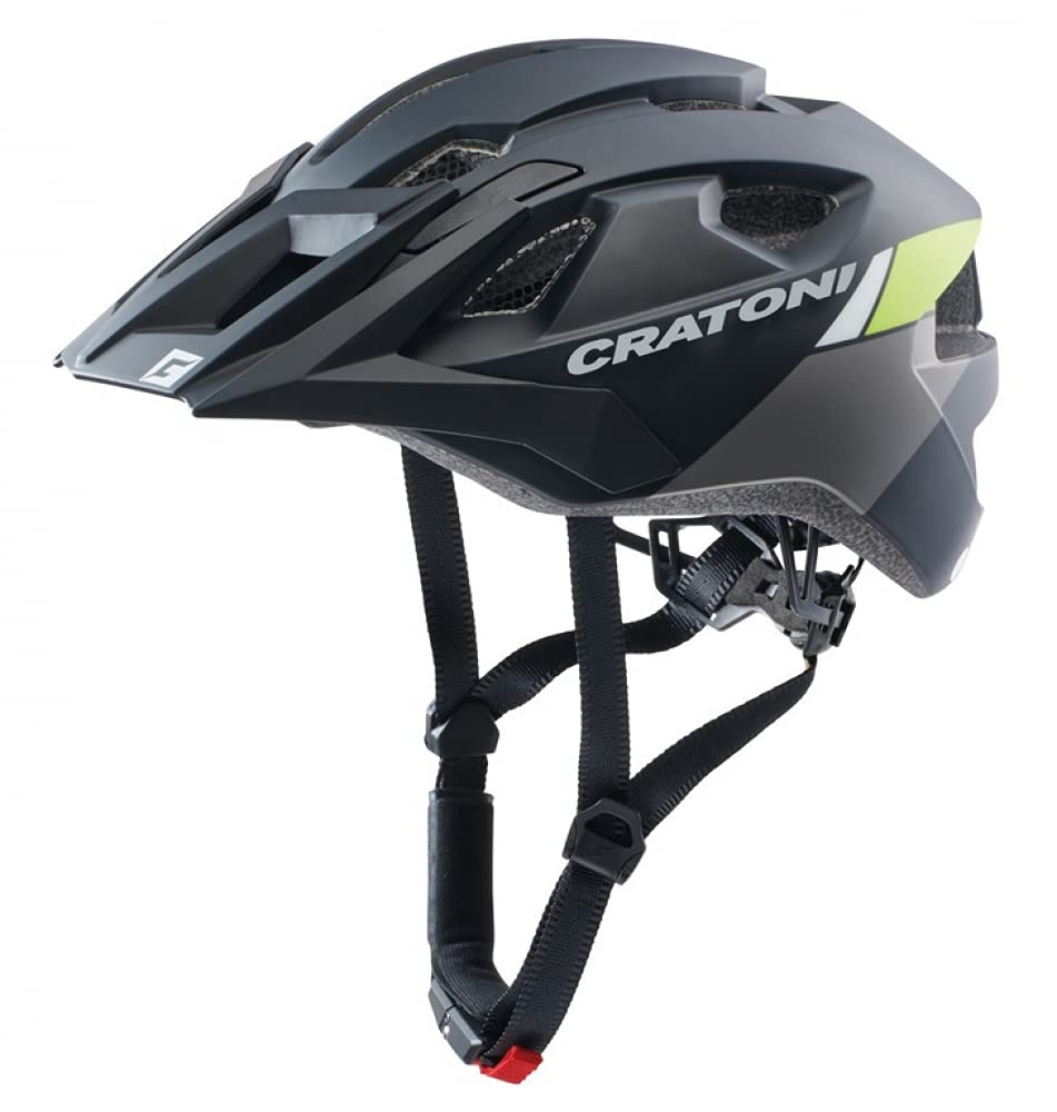 Cratoni Allride Mountainbikehelm Allround Fahrradhelm schwarz/lime matt Uni (53-59 cm), schwarz/lime