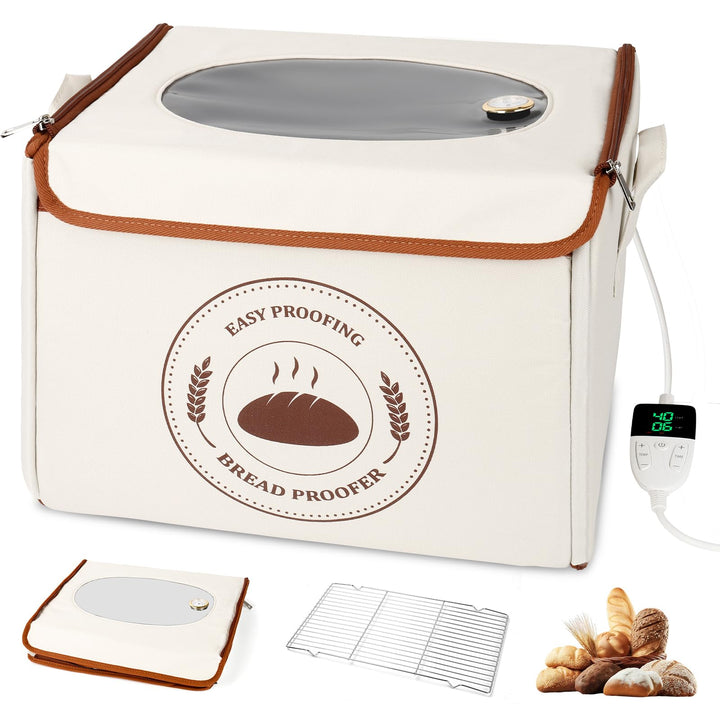 Brot Gärbox Sauerteig, Dreiseitenheizung Gärbox mit Heizung für Sauerteig Teiggärbox mit Thermostat