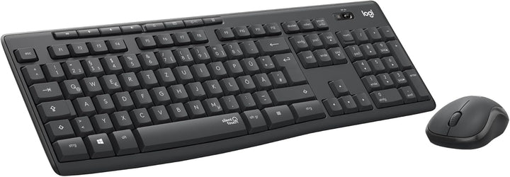 Logitech MK270 Kabelloses Set mit Tastatur und Maus für Windows, 2,4 GHz kabellos, Kompakte Maus, 8