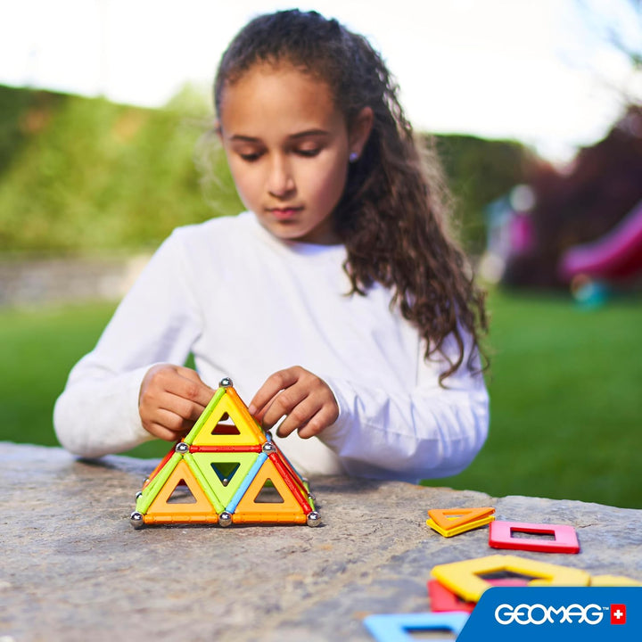 Geomag - Supercolor Magnetic Constructions for Kids, Magnetic Toy Green, Collection 100% Recycled Pl