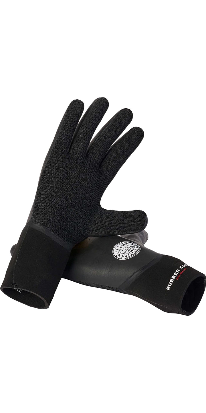 Rip Curl Rubber Soul 3mm Glove 120MSA - Black, L
