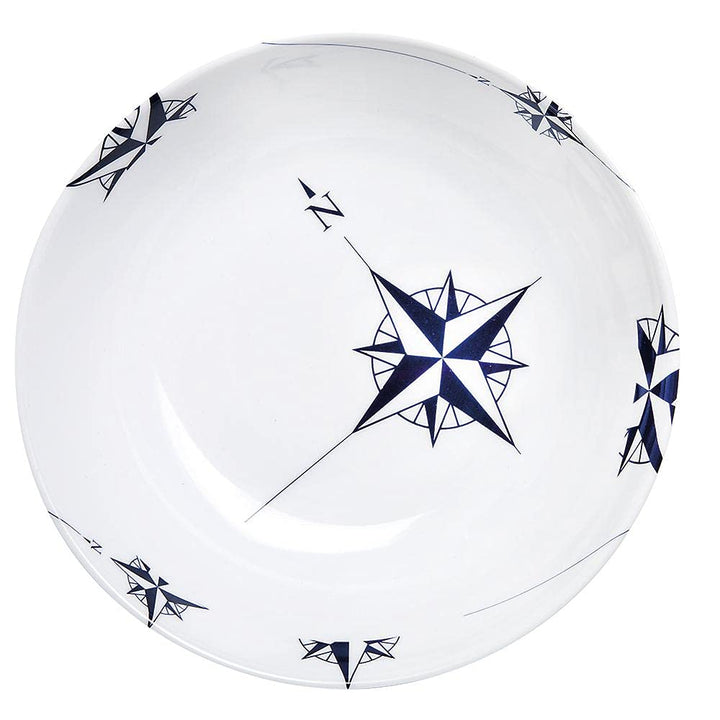 Marine Business Northwind Suppen/Müslischale, Melamin, weiss und blau, 15 x 15 x 4.3 cm, 6 Stück