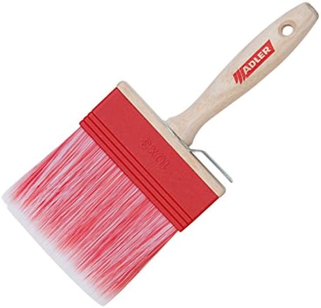ADLER Lasurpinsel Solvamaxx Plus - 100x30 mm - Flächenpinsel in Profi-Qualität für lösemittelhaltige