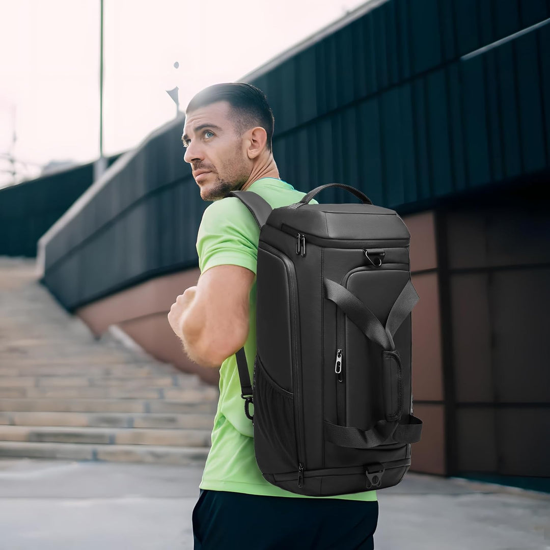 Sporttasche Herren Reisetasche 40L Sporttaschen mit Schuhfach Nassfach Wasserdicht Trainingstasche m