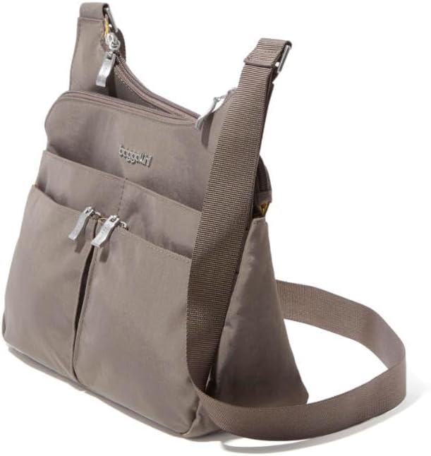 Baggallini Cross-Over-Crossbody-Tasche – leicht, wasserabweisend Portobello, Portobello