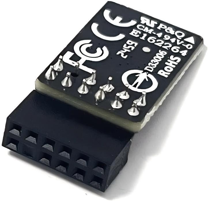 JINTAI TPM 2.0-Modul TPM LPC 12-Pin-Modul Ersatz für Gigabyte-Motherboard GC-TPM2.0_S (12-Pin-1) für