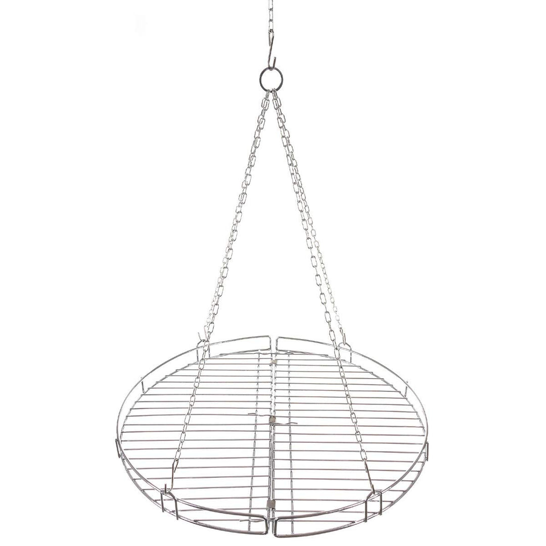 MFH 33641 Klappbarer Grillrost mit Kette zum Hinhängen Silber 49 x 3,5 cm, Silber 49 x 3,5 cm