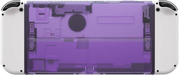 eXtremeRate Rückeite Konsole Gehäuse für Switch OLED, DIY-Ersatz Hülle Rückgehäuse mit Kickstand Ers