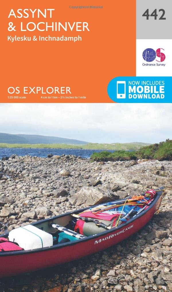Assynt and Lochinver (OS Explorer Map, Band 442), Karte