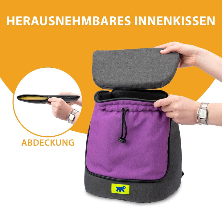 Ferplast Hunderucksack Trip, Katzenrucksack, Transportbox Katze, Hundetasche, verstellbare Gurte, Ko