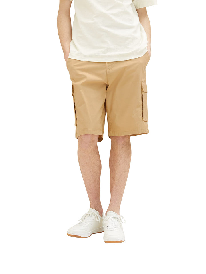 TOM TAILOR Denim Herren Relaxed Fit Cargo Shorts M 31041 - Brown Rice, M 31041 - Brown Rice