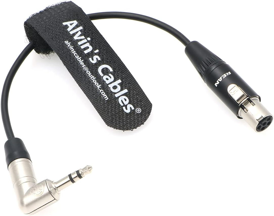Ta5f auf 3,5mm Klinke TRS Audio-Kabel für Lectrosonics-DCHR-Empfänger an Kamera Alvin's Cables 20cm,